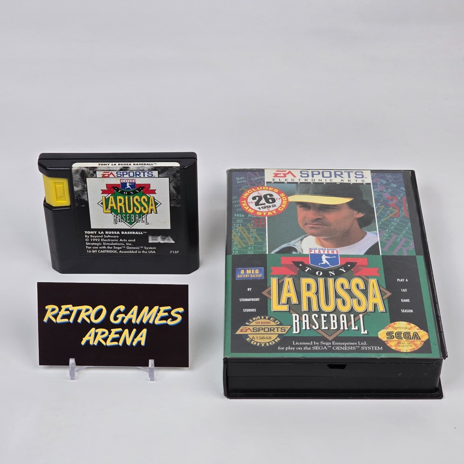 Tony La Russa Baseball (Sega Genesis) Case & Cartridge TESTED