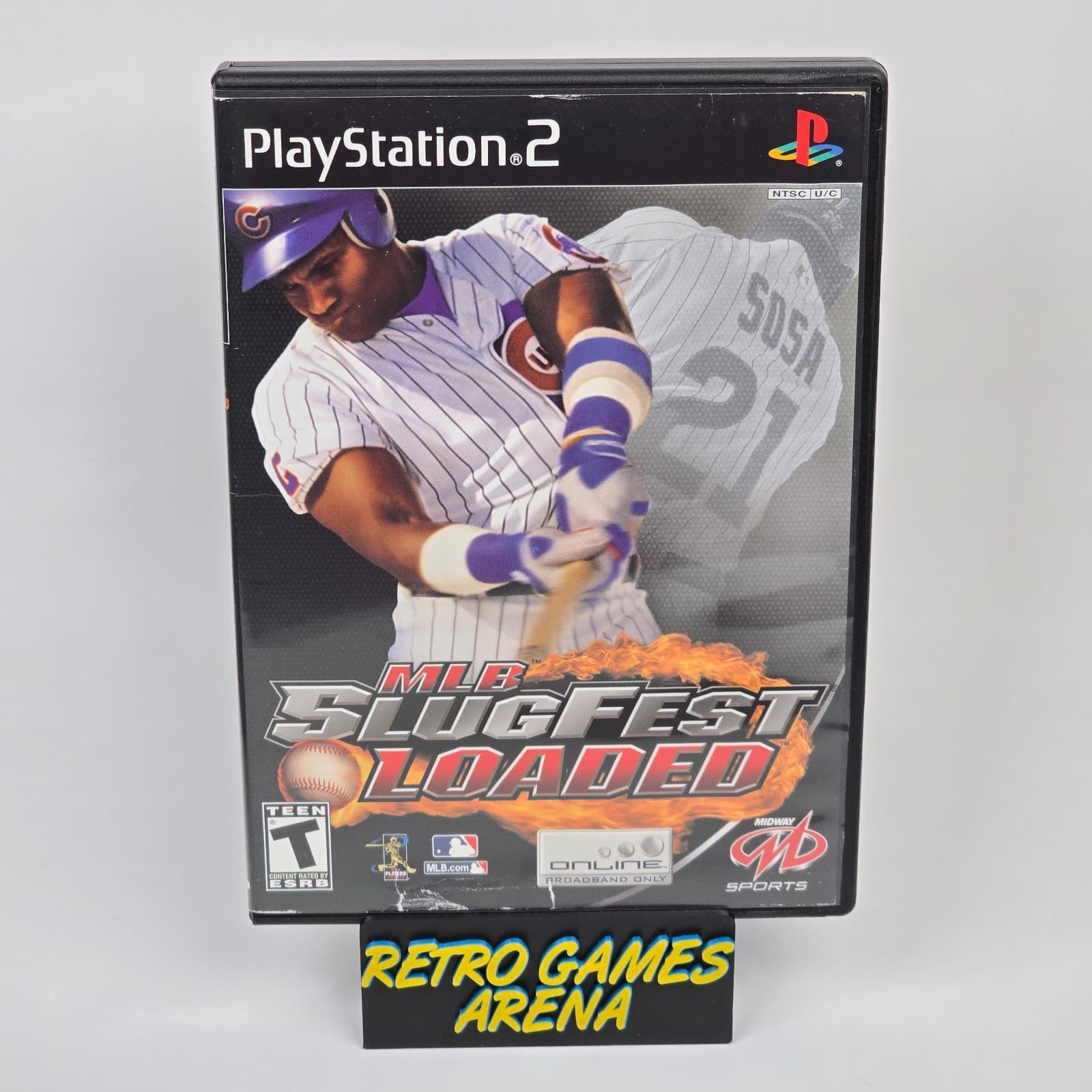 MLB SlugFest: Loaded (PlayStation 2 PS2) Case & Disc
