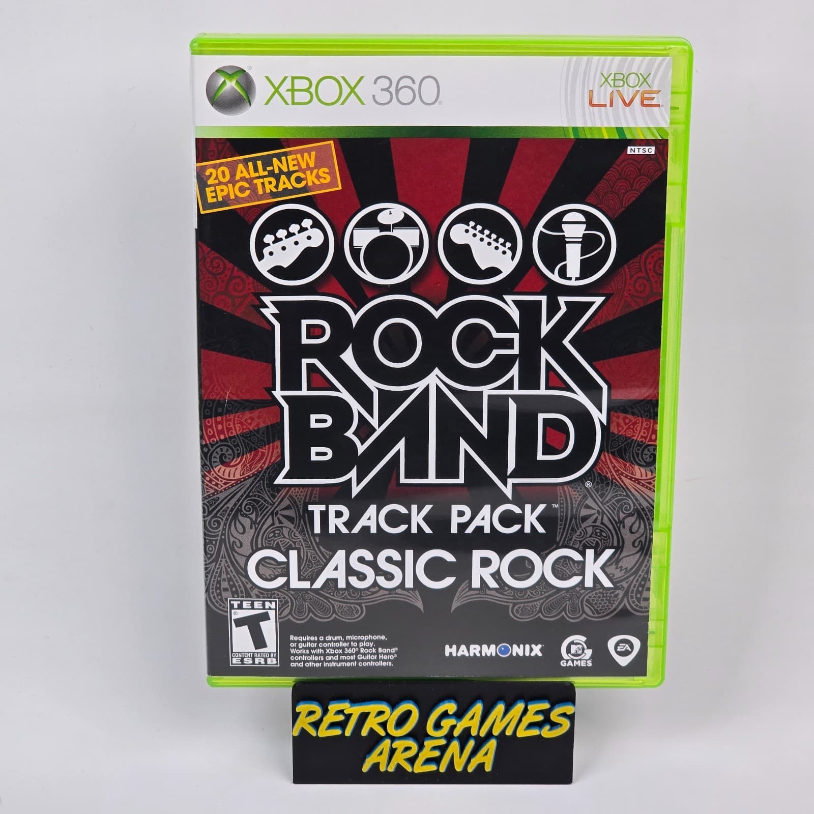 Rock Band Track Pack: Classic Rock (Xbox 360) CIB COMPLETE