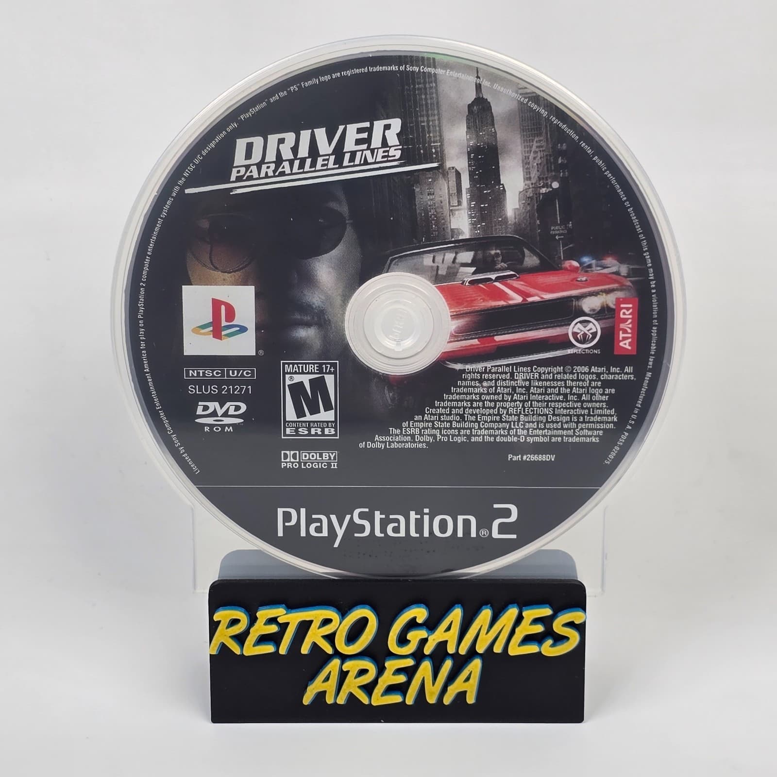 Driver: Parallel Lines (PlayStation 2 PS2) Disc