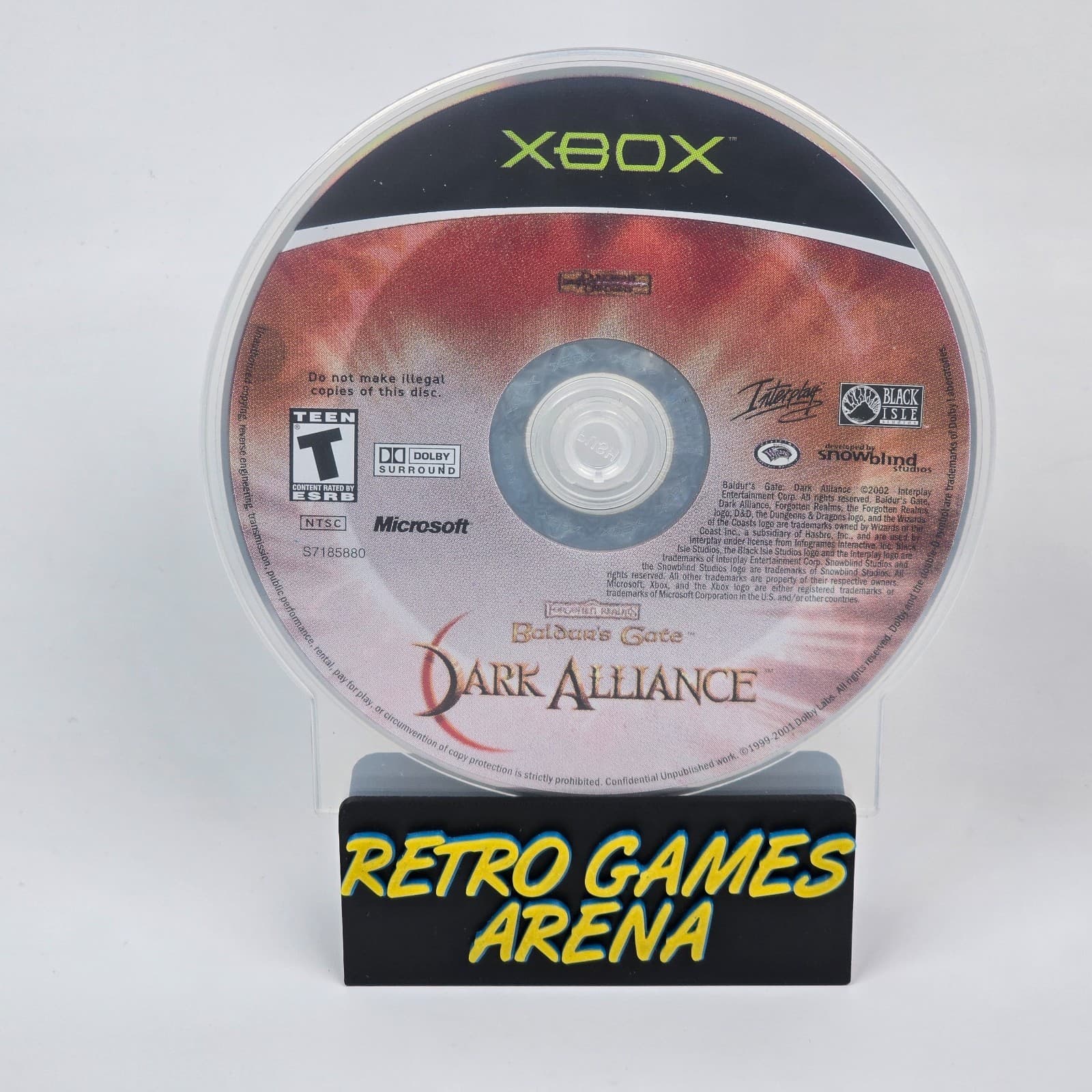Baldur's Gate: Dark Alliance (Original Xbox) Disc