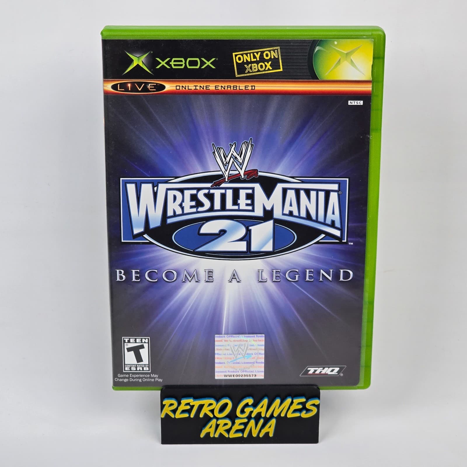 WWE WrestleMania 21 (Original Xbox) Black Label CIB COMPLETE