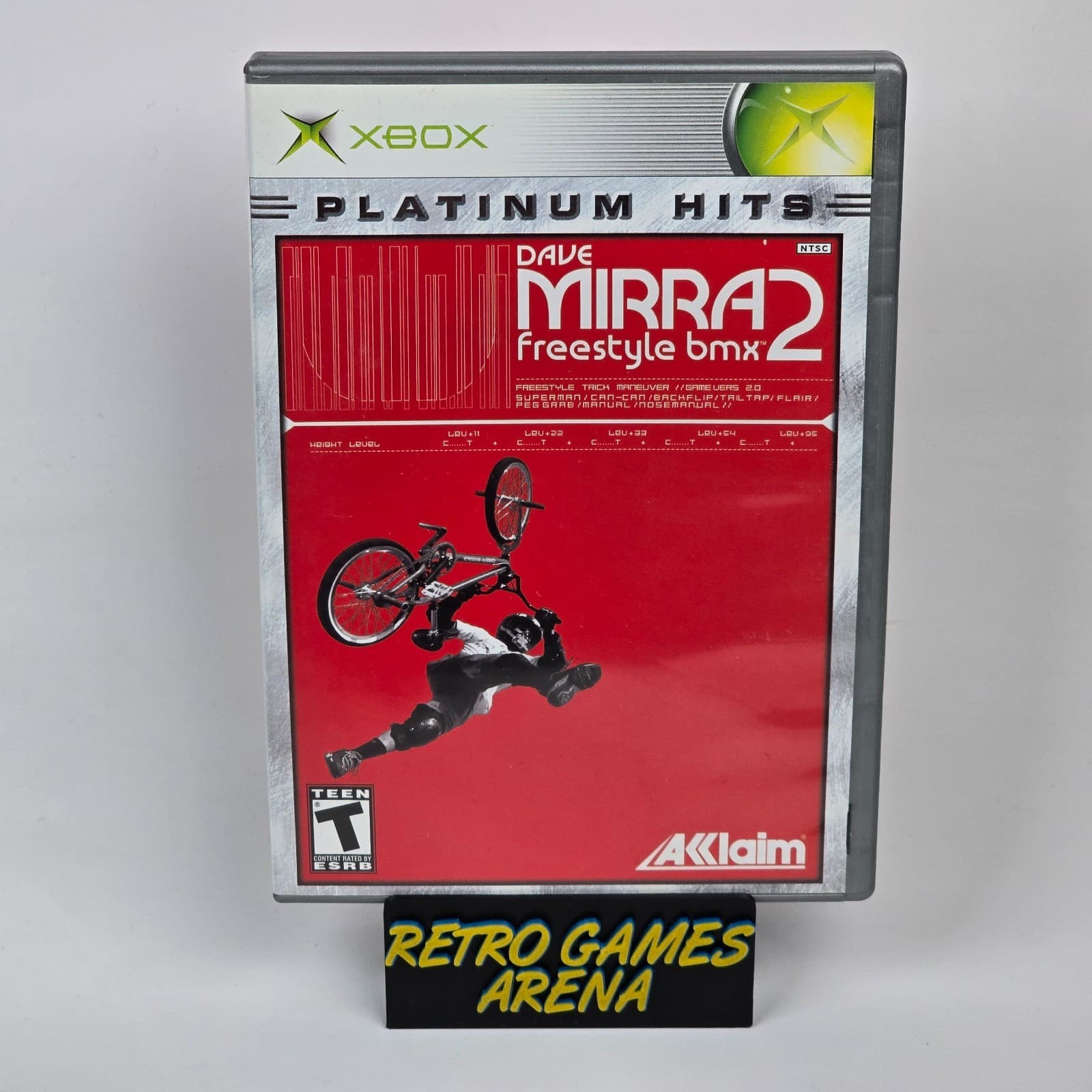 Dave Mirra Freestyle BMX 2 (Original Xbox) Platinum Hits CIB COMPLETE