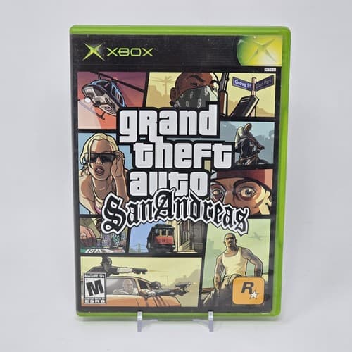 Grand Theft Auto: San Andreas (Original Xbox) Black Label CIB w/ MAP & TESTED