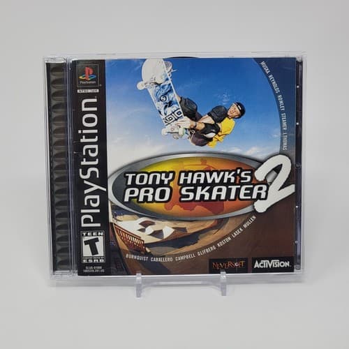 Tony Hawk's Pro Skater 2 (PlayStation 1 PS1) Black Label CIB COMPLETE & TESTED