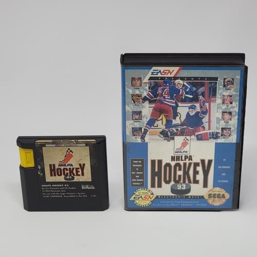 NHLPA Hockey 93 (Sega Genesis) Case & Cartridge (No Manual) TESTED