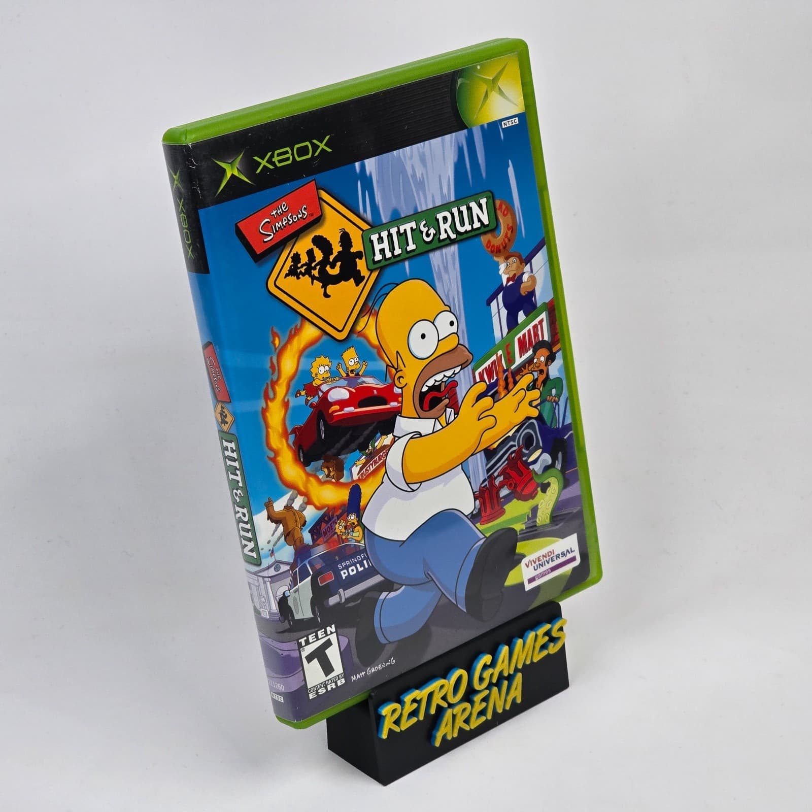 💿REFURBISHED The Simpsons: Hit & Run (Original Xbox) Black Lbl CIB & TESTED 💿