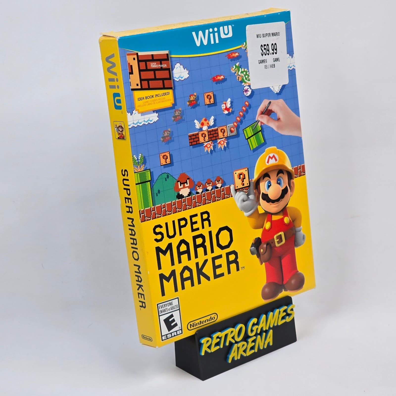 Super Mario Maker (Wii U) CIB COMPLETE with Box & Art Book
