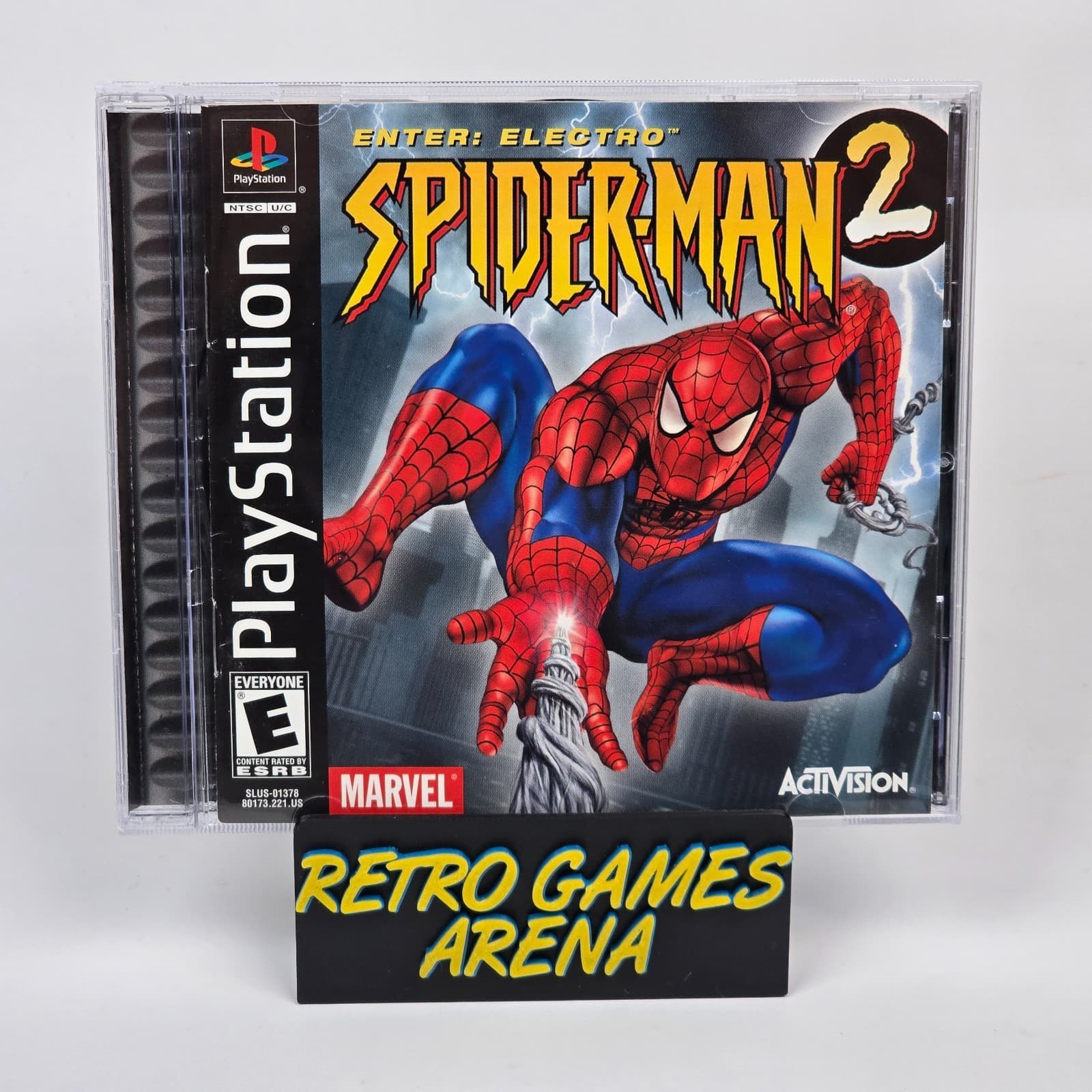 Spider-Man 2: Enter Electro (PlayStation 1 PS1) Black Label CIB COMPLETE