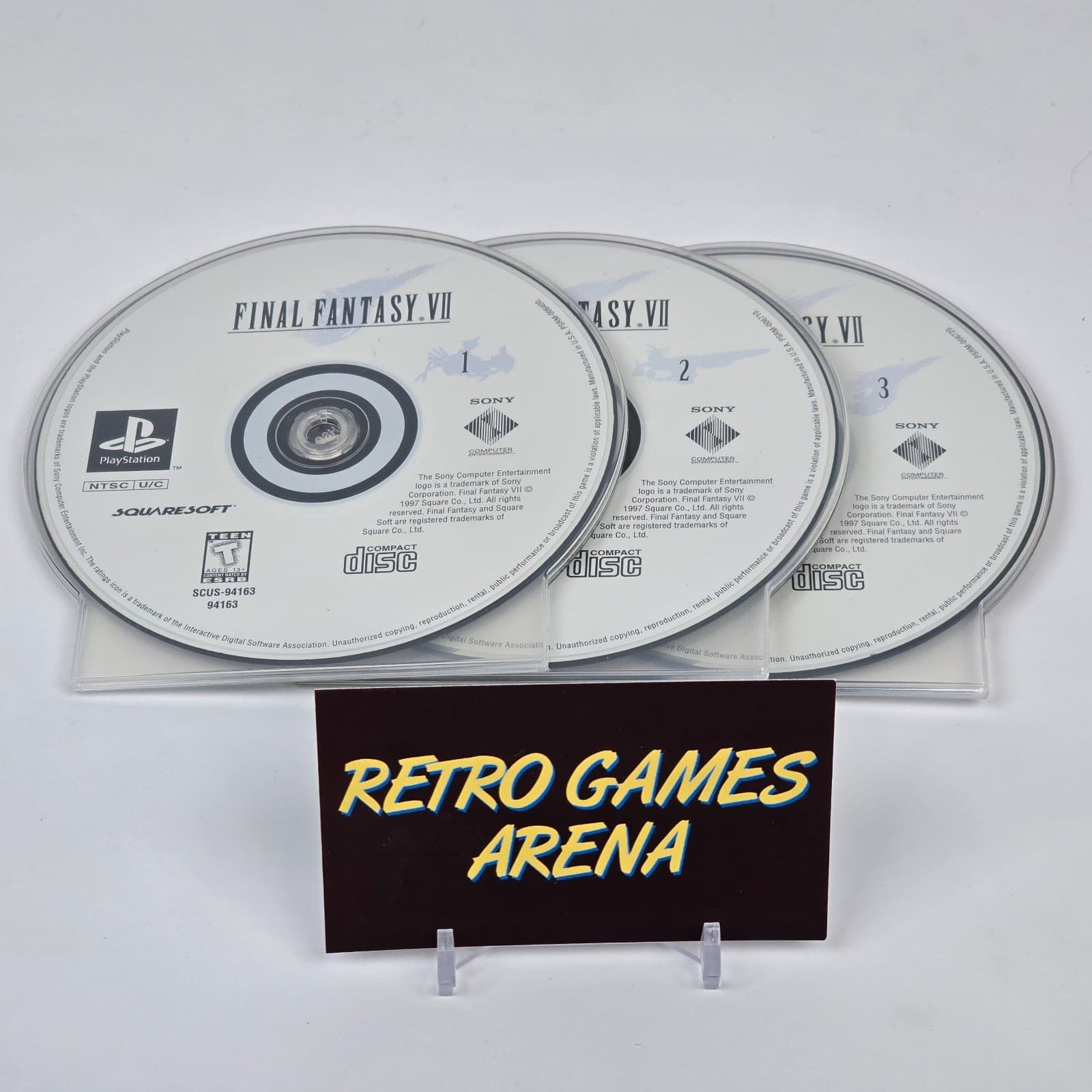Final Fantasy VII 7 (PlayStation 1 PS1) Black Label Discs
