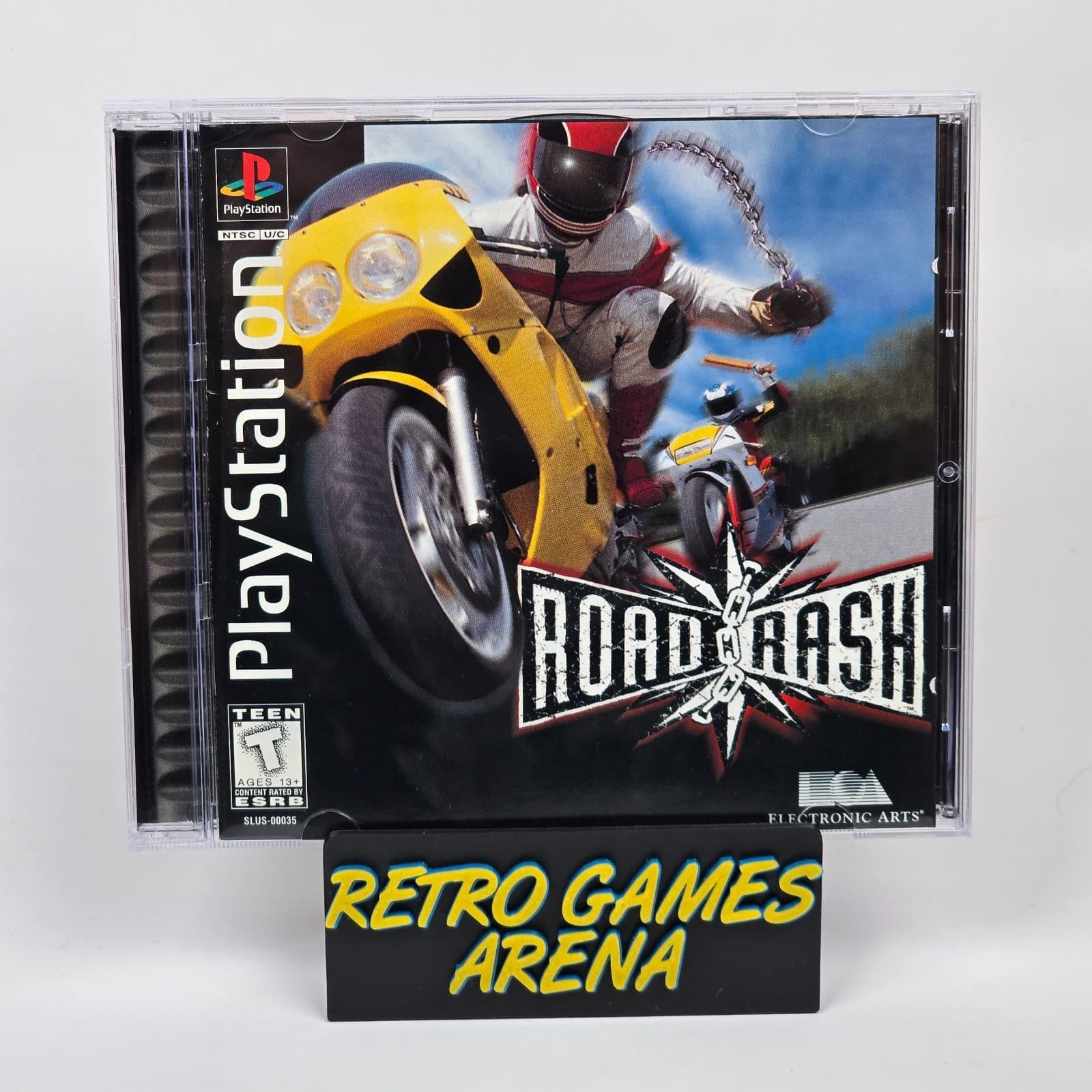 Road Rash (PlayStation 1 PS1) Black Label CIB COMPLETE