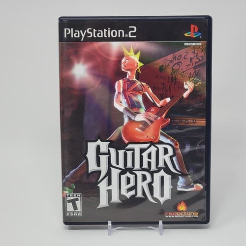 Guitar Hero 1 (PlayStation 2 PS2) Black Label CIB COMPLETE & TESTED