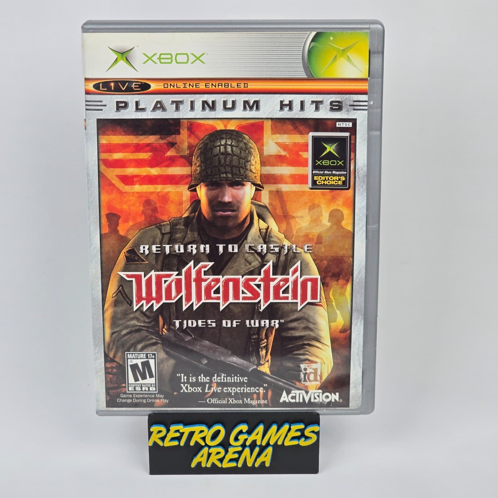 Return to Castle Wolfenstein: Tides of War (Original Xbox) Platinum CIB COMPLETE
