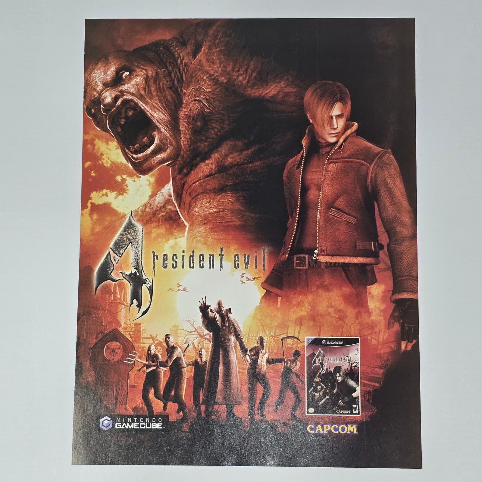 Resident Evil 4 Nintendo GameCube Capcom Print Ad/Poster Promo Art
