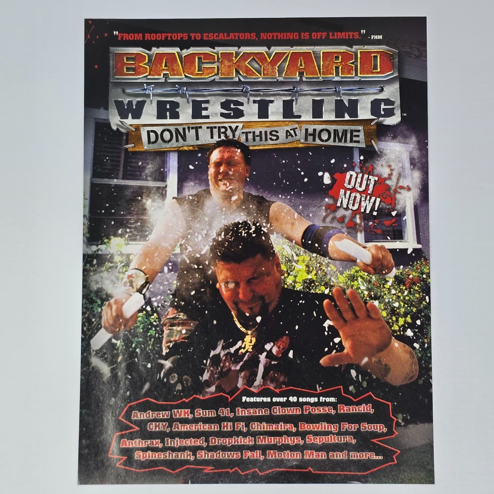 Backyard Wrestling Nintendo 64 N64 Home Print Ad/Poster