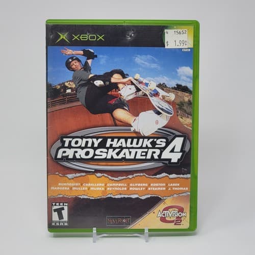 Tony Hawk's Pro Skater 4 (Original Xbox) Black Label Case & Disc