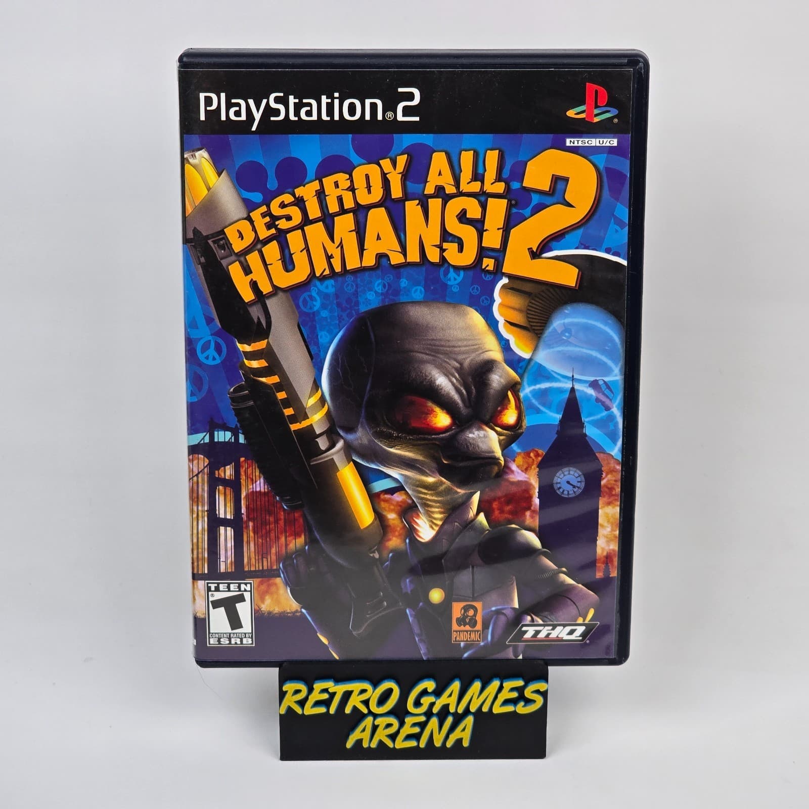 Destroy All Humans 2 (PlayStation 2 PS2) Black Label CIB COMPLETE
