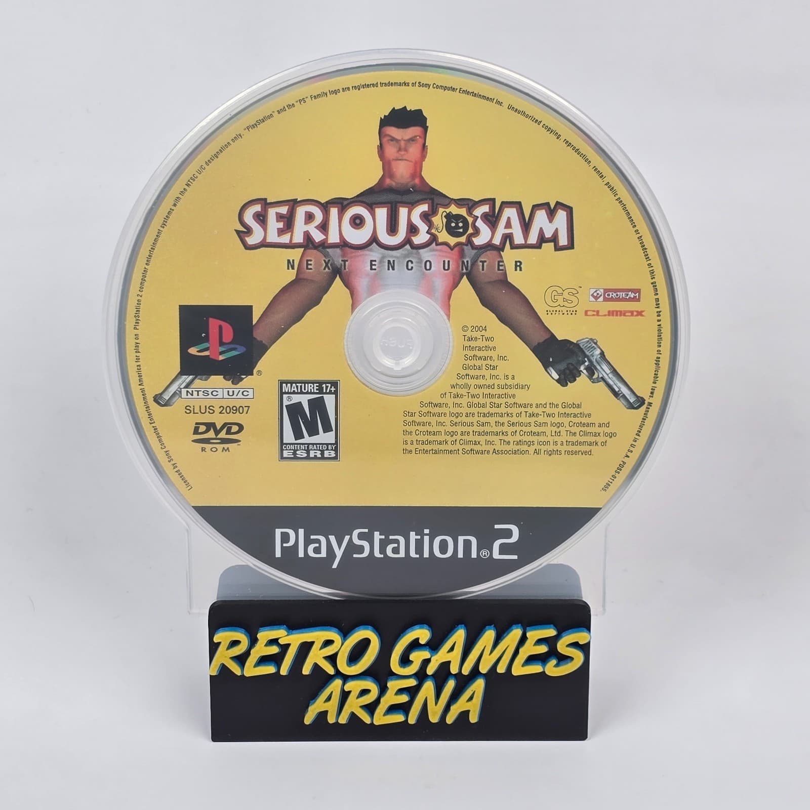 Serious Sam: Next Encounter (PlayStation 2 PS2) Disc