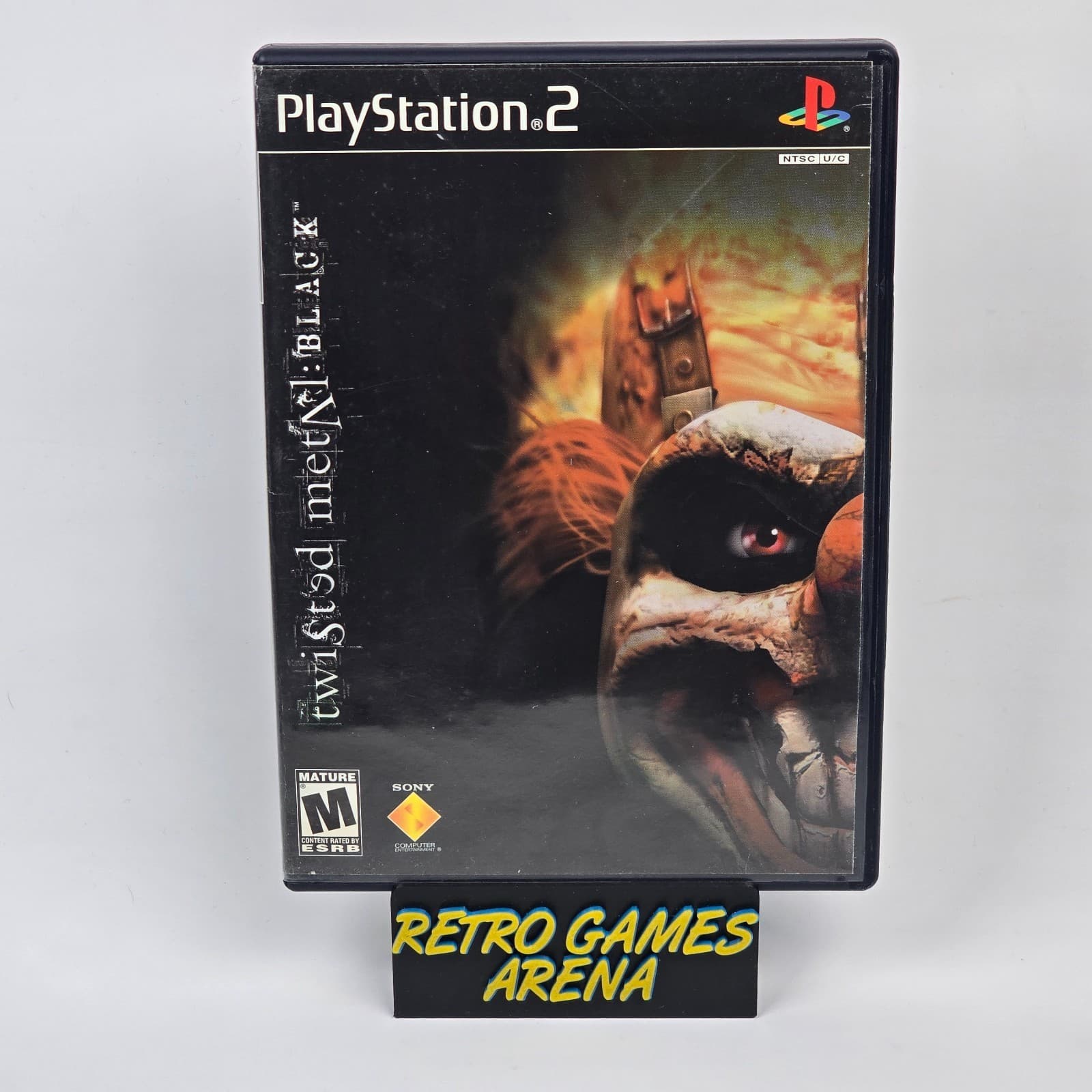 Twisted Metal Black (PlayStation 2 PS2) Black Label Case & Disc
