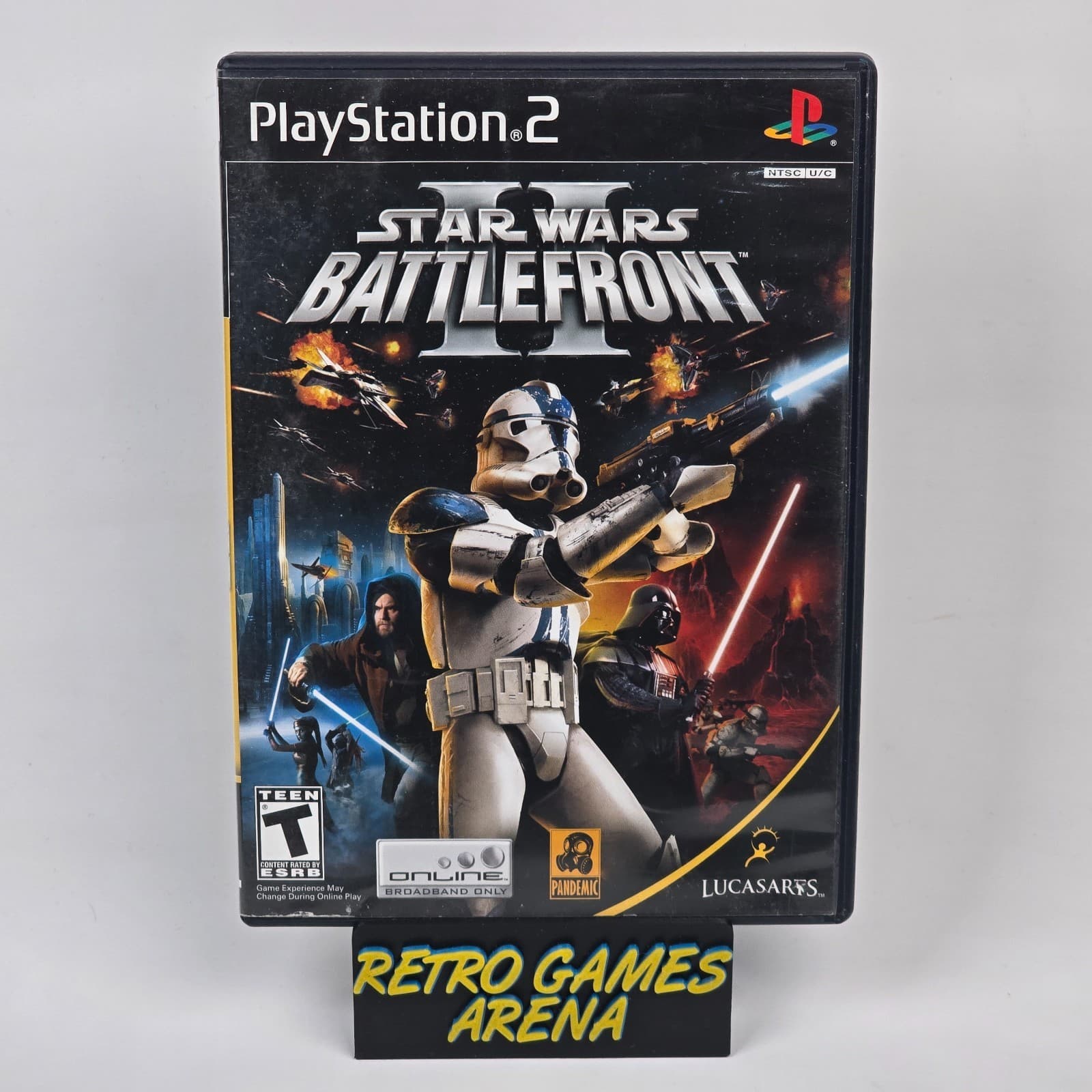 Star Wars: Battlefront II 2 (PlayStation 2 PS2) Black Label Case & Disc