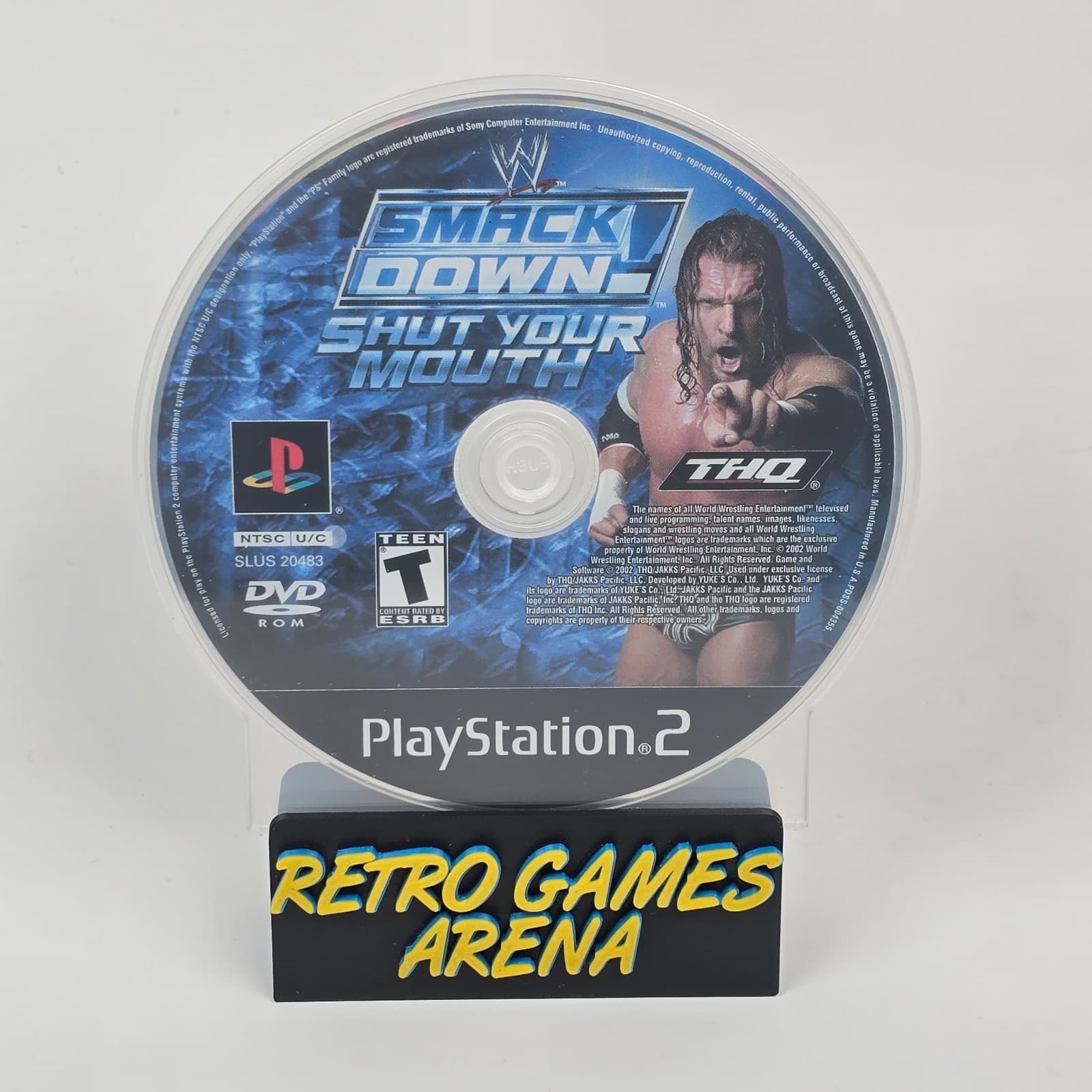 WWE Smackdown! Shut Your Mouth (PlayStation 2 PS2) Black Label Disc