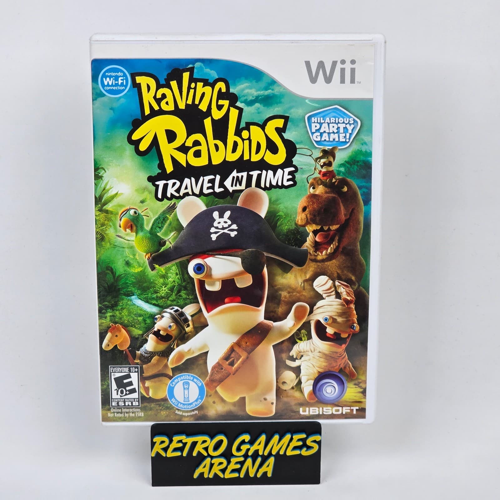 Raving Rabbids: Travel in Time (Nintendo Wii) Case & Disc