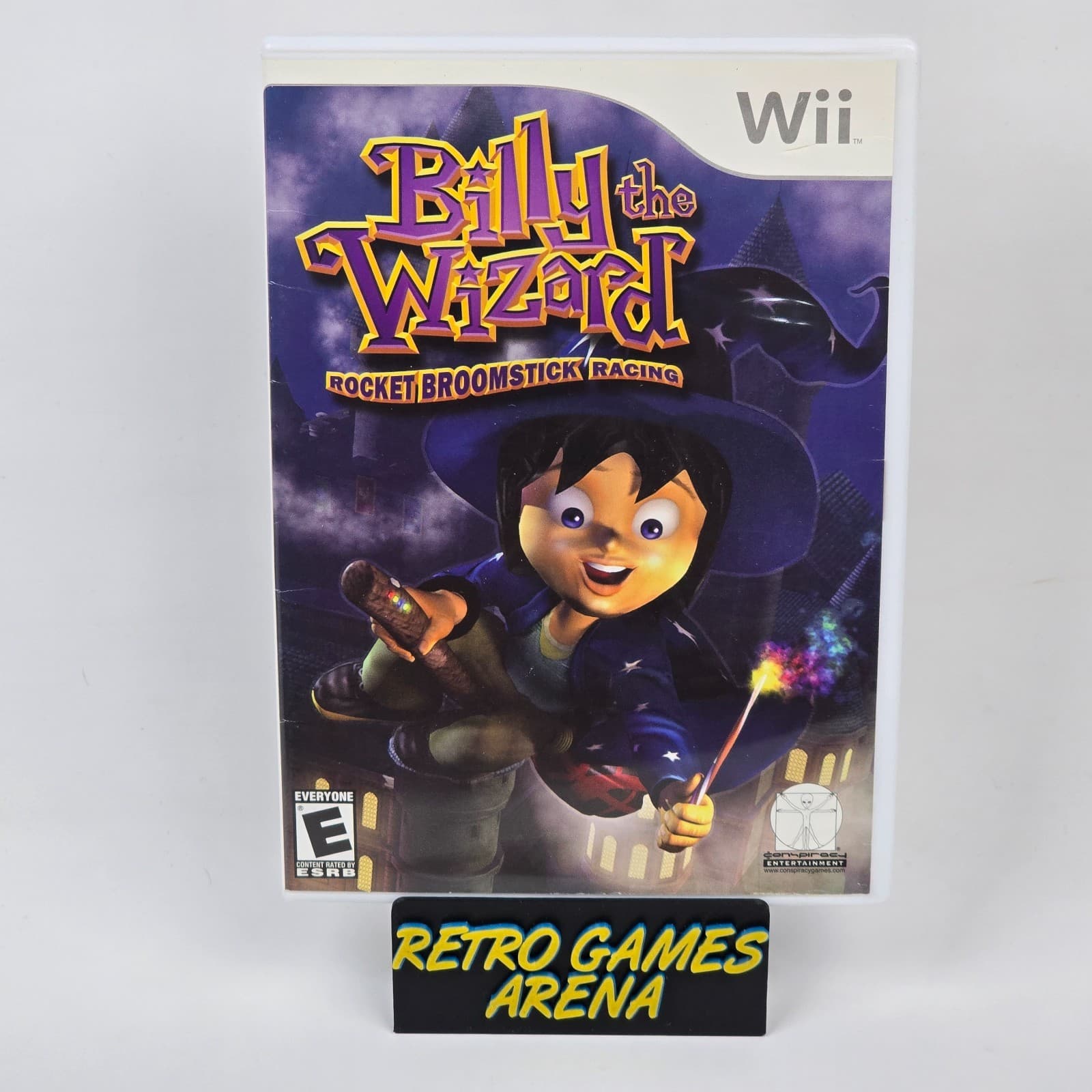 Billy the Wizard: Rocket Broomstick Racing (Nintendo Wii) Case & Disc