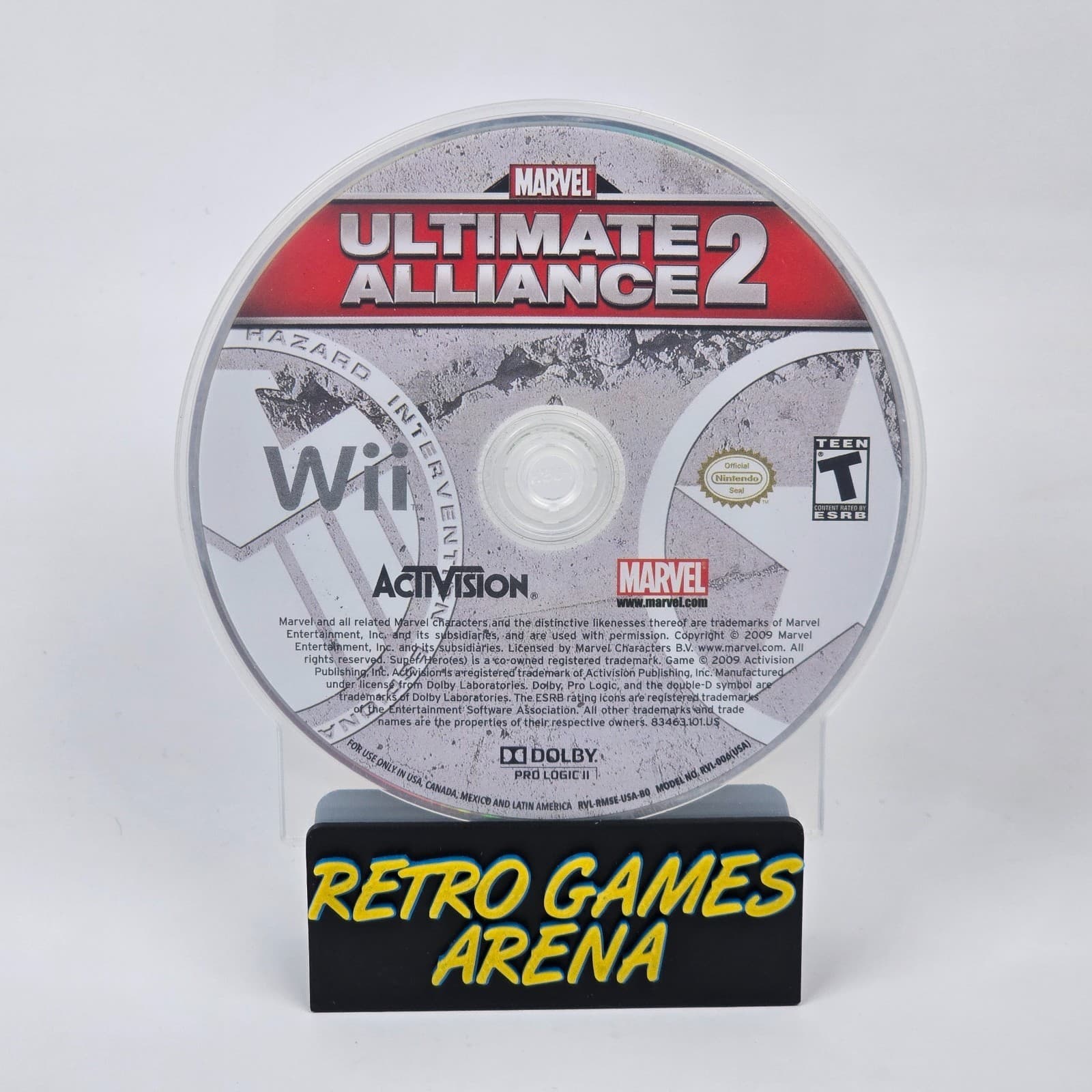 Marvel: Ultimate Alliance 2 (Nintendo Wii) Disc