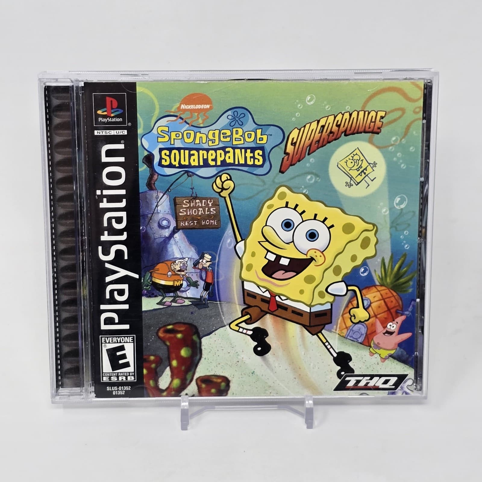 SpongeBob SquarePants: SuperSponge (PlayStation 1 PS1) Black Label CIB & TESTED