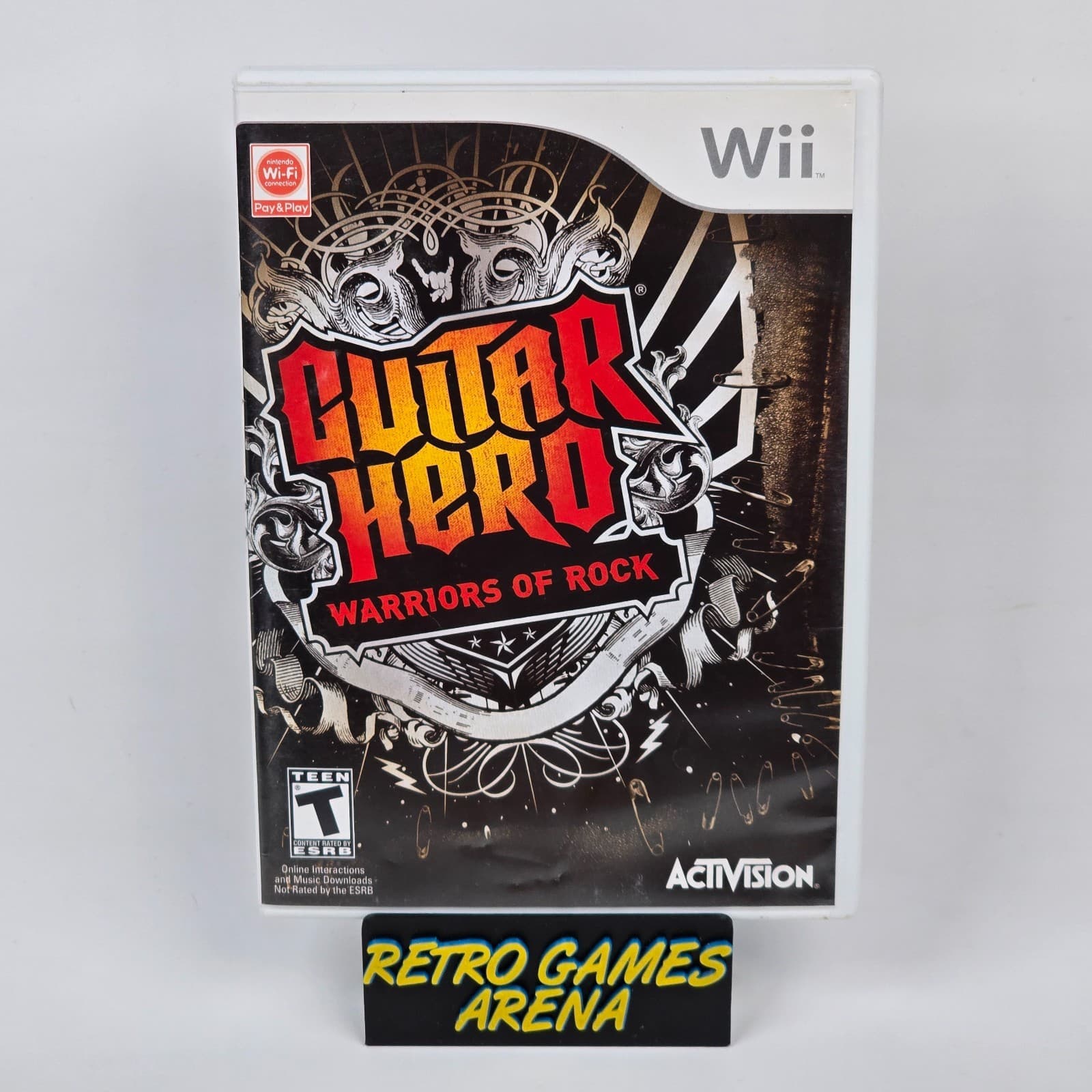 Guitar Hero: Warriors of Rock (Nintendo Wii) CIB COMPLETE