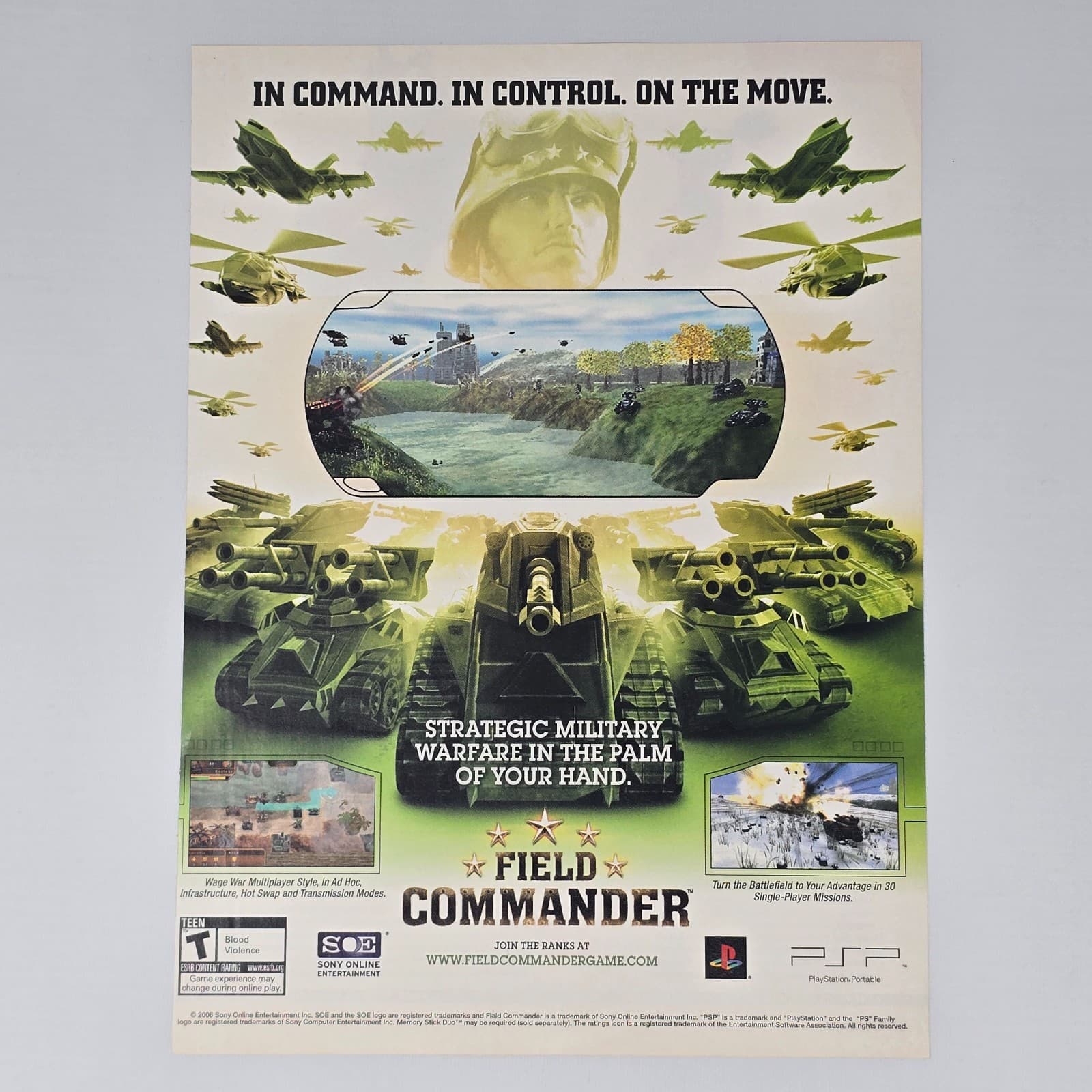 Field Commander Sony PSP Join the Ranks Print Ad/Poster Promo Art
