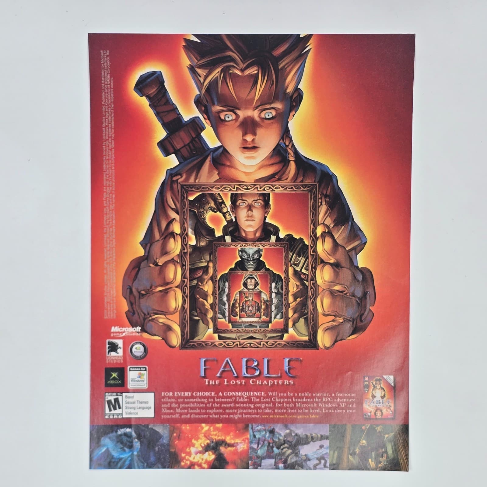 Fable: The Lost Chapters Xbox PC Consequence Print Ad/Poster Promo Art