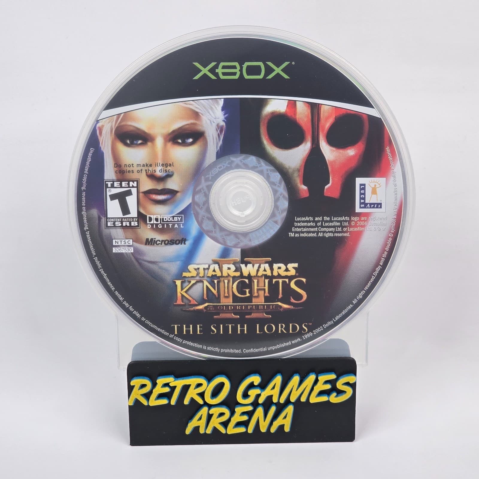 Star Wars Knights of the Old Republic II 2 (Original Xbox) Black Label Disc Only