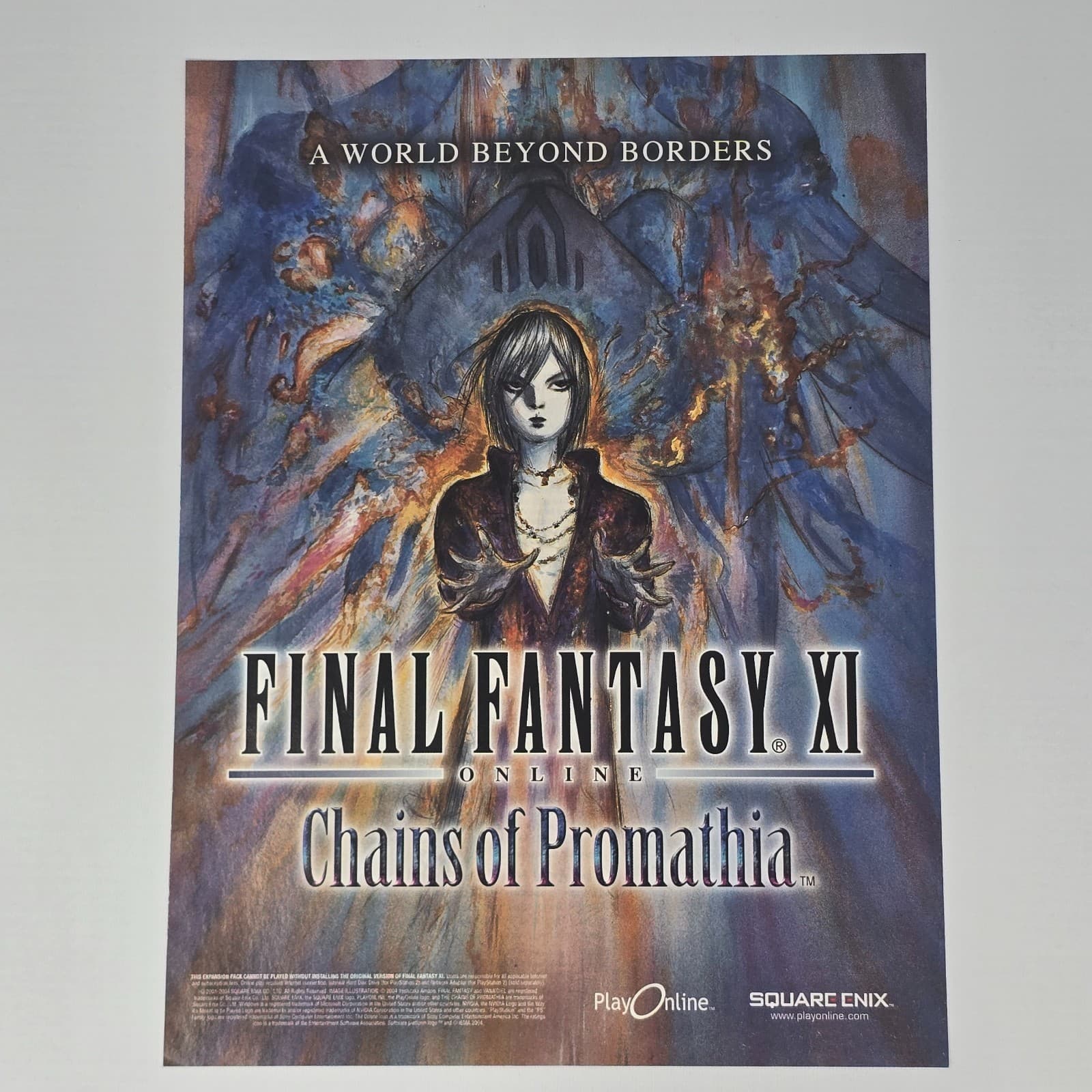 Final Fantasy XI Online: Chains of Promathia PS2 Print Ad/Poster Promo Art