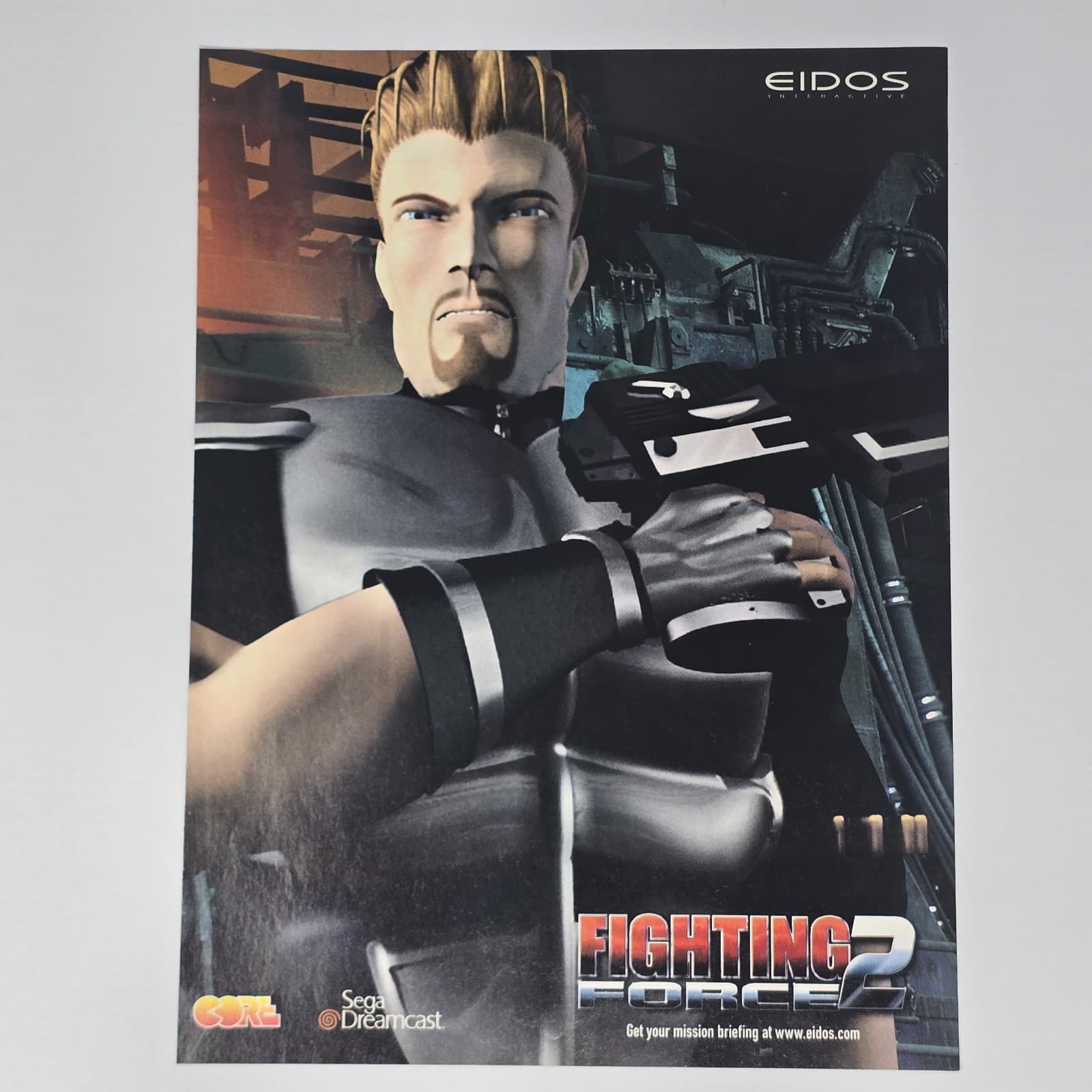 Fighting Force 2 Sega Dreamcast Mission Briefing Print Ad/Poster Promo Art