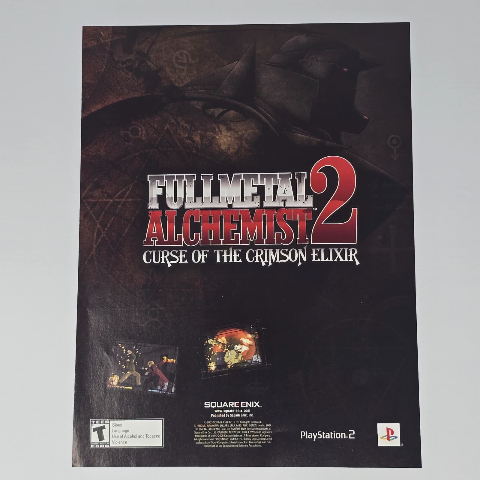 Fullmetal Alchemist 2 PlayStation 2 PS2 Crimson Elixir Print Ad/Poster Promo Art