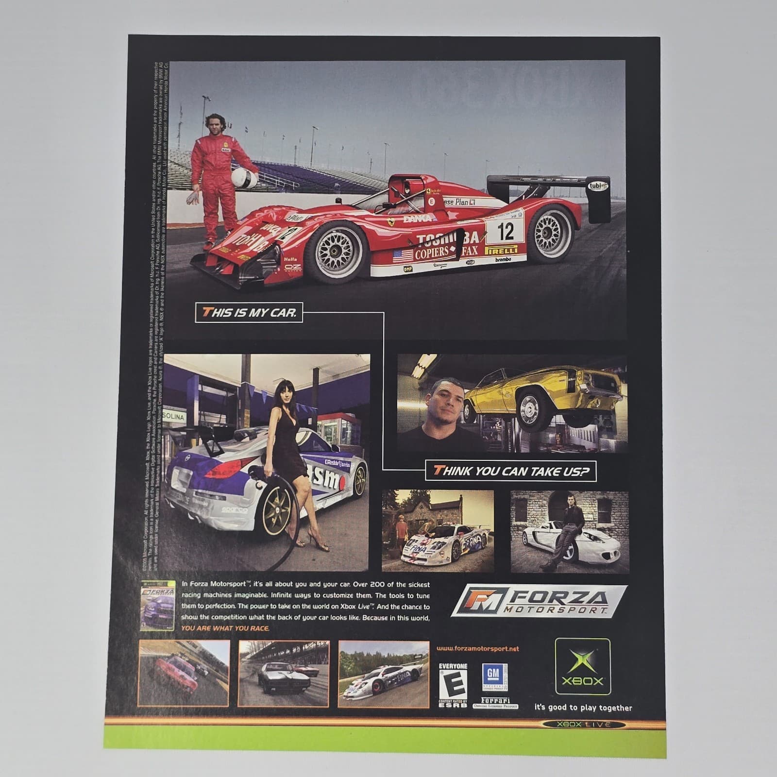 Forza Motorsport Xbox This is My Car Print Ad/Poster Promo Art