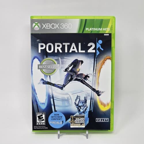 Portal 2 (Xbox 360) Platinum Hits CIB COMPLETE & TESTED