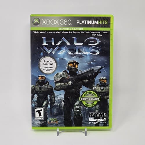 Halo Wars (Xbox 360) Platinum Hits CIB COMPLETE & TESTED