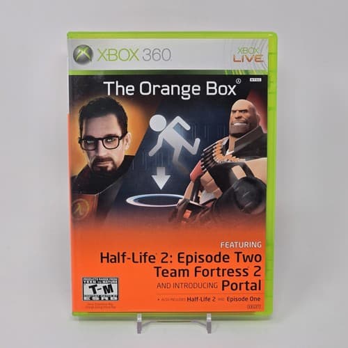 The Orange Box (Xbox 360) White Label CIB COMPLETE & TESTED
