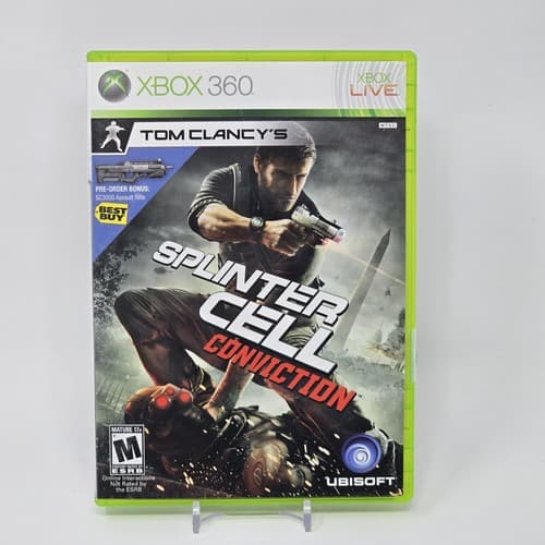 Splinter Cell: Conviction (Xbox 360) White Label CIB COMPLETE & TESTED