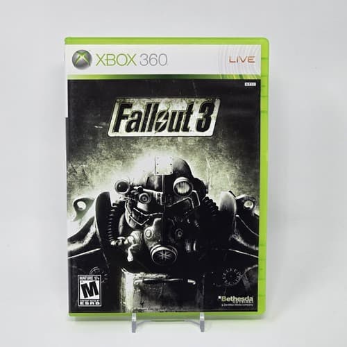 Fallout 3 (Xbox 360) White Label CIB COMPLETE & TESTED