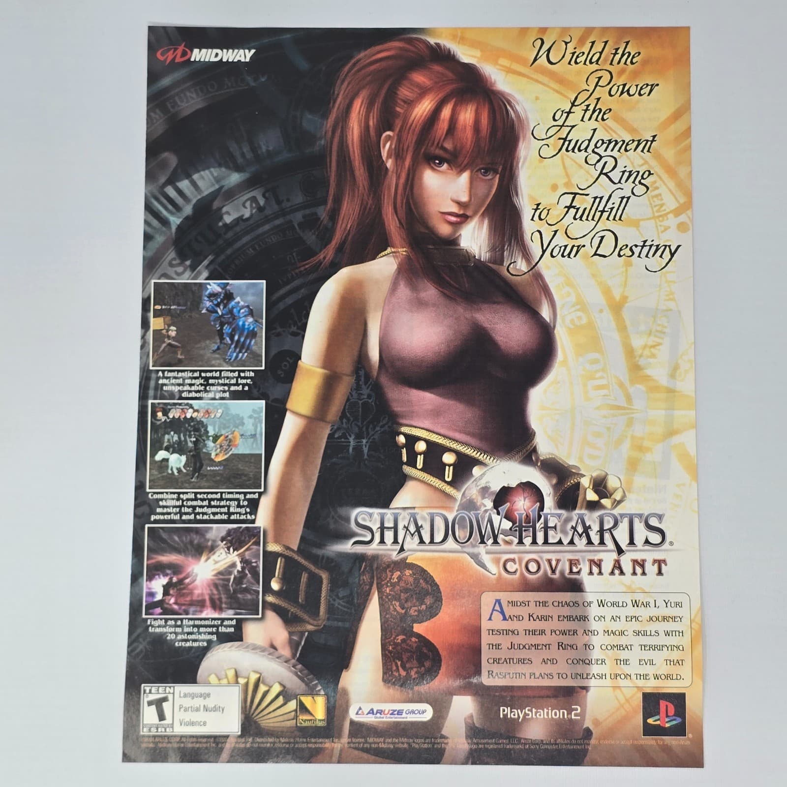 Shadow Hearts Covenant PlayStation 2 PS2 Power Print Ad/Poster Promo Art