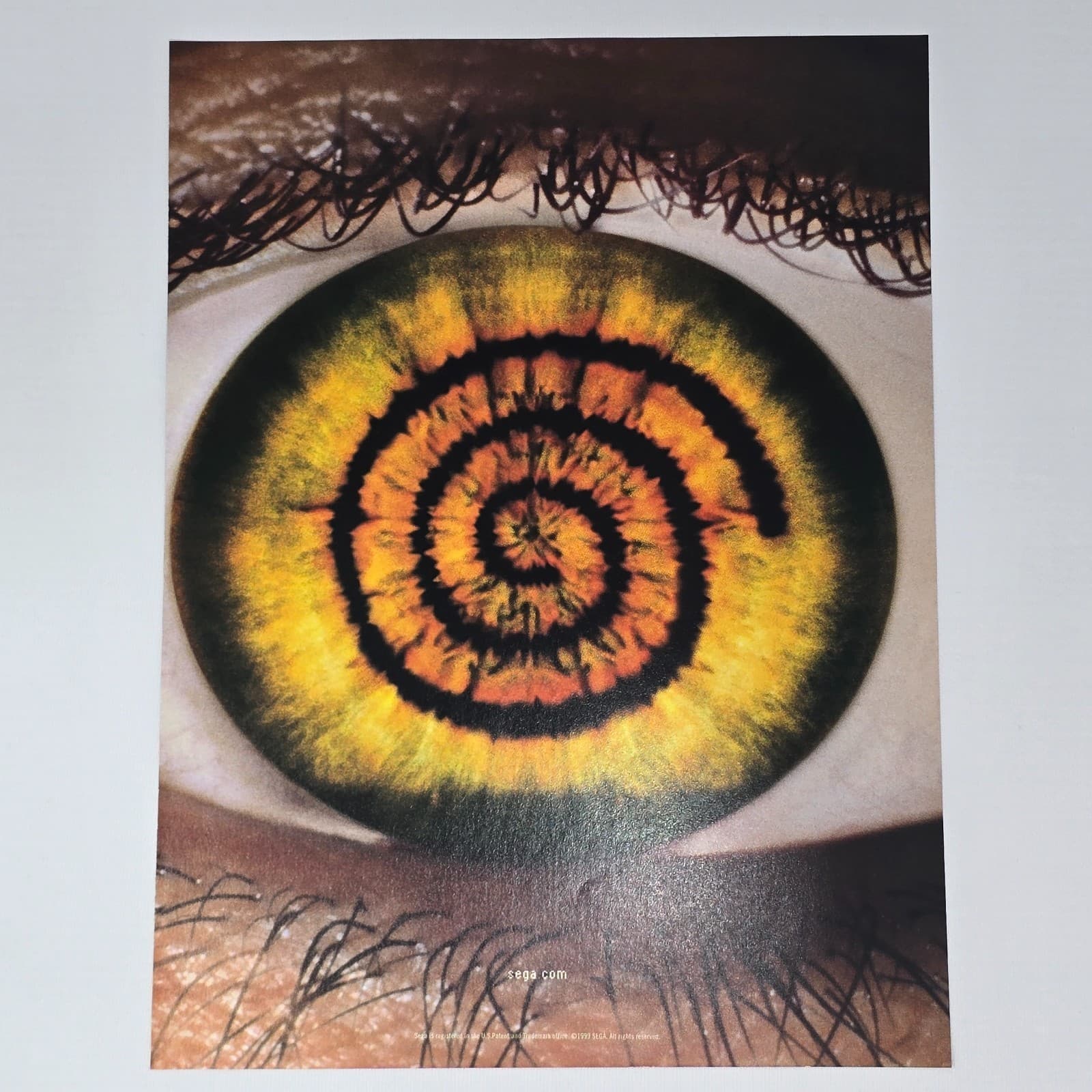 Sega Dreamcast Console Eyeball Print Ad/Poster Promo Art