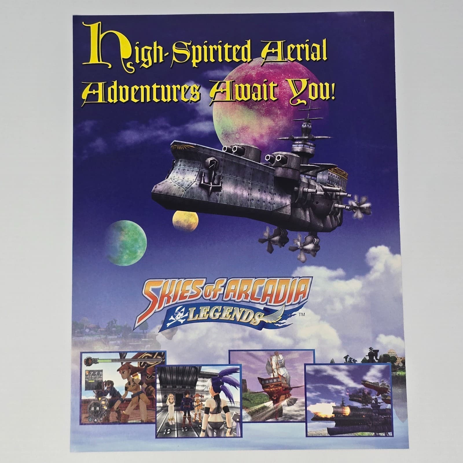 Skies of Arcadia Legends Nintendo GameCube Adventures Print Ad/Poster Promo Art