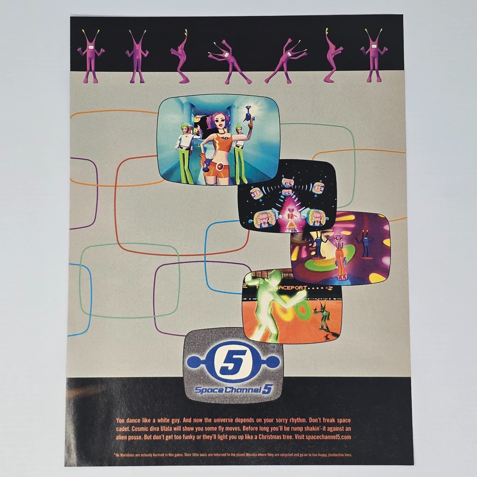 Space Channel 5 Sega Dreamcast PS2 Screens Print Ad/Poster Promo Art