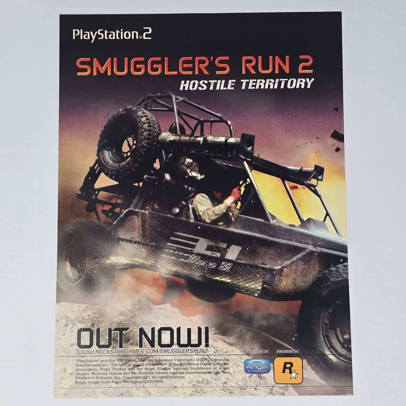 Smuggler's Run 2 Hostile Territory PS2 Out Now Print Ad/Poster Promo Art