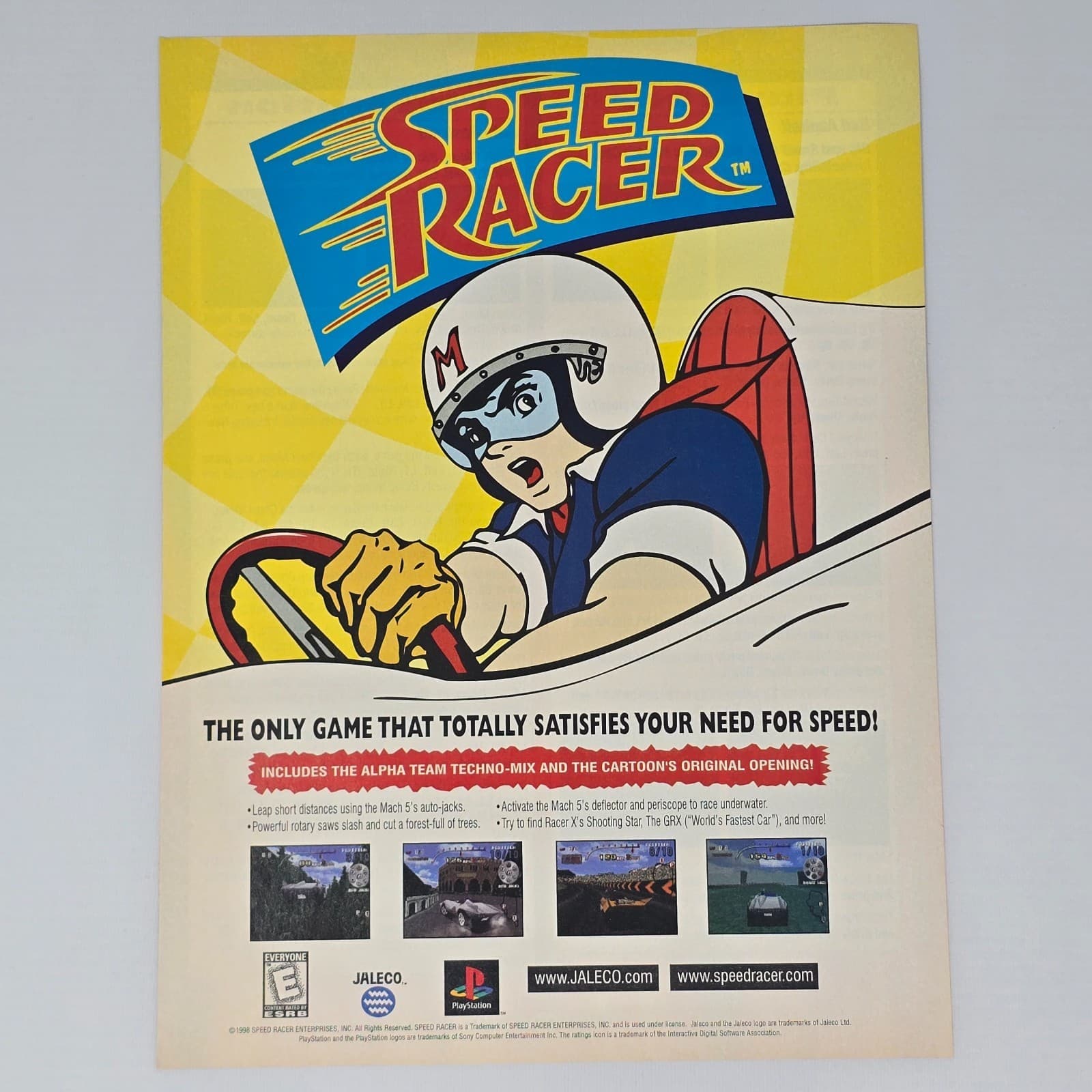 Speed Racer PlayStation 1 PS1Need for Speed Print Ad/Poster Promo Art