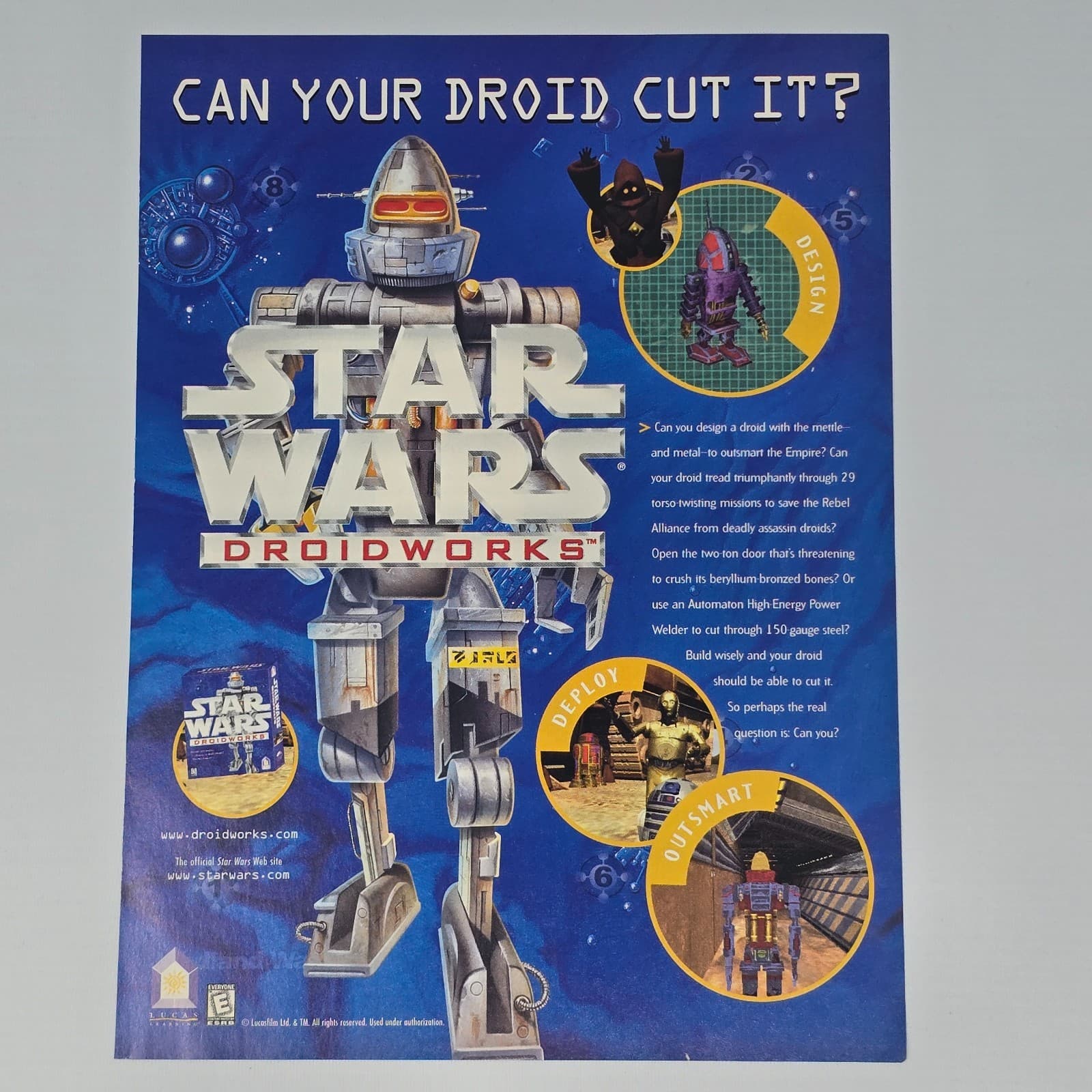 Star Wars Droid Works PC Cut It Print Ad/Poster Promo Art