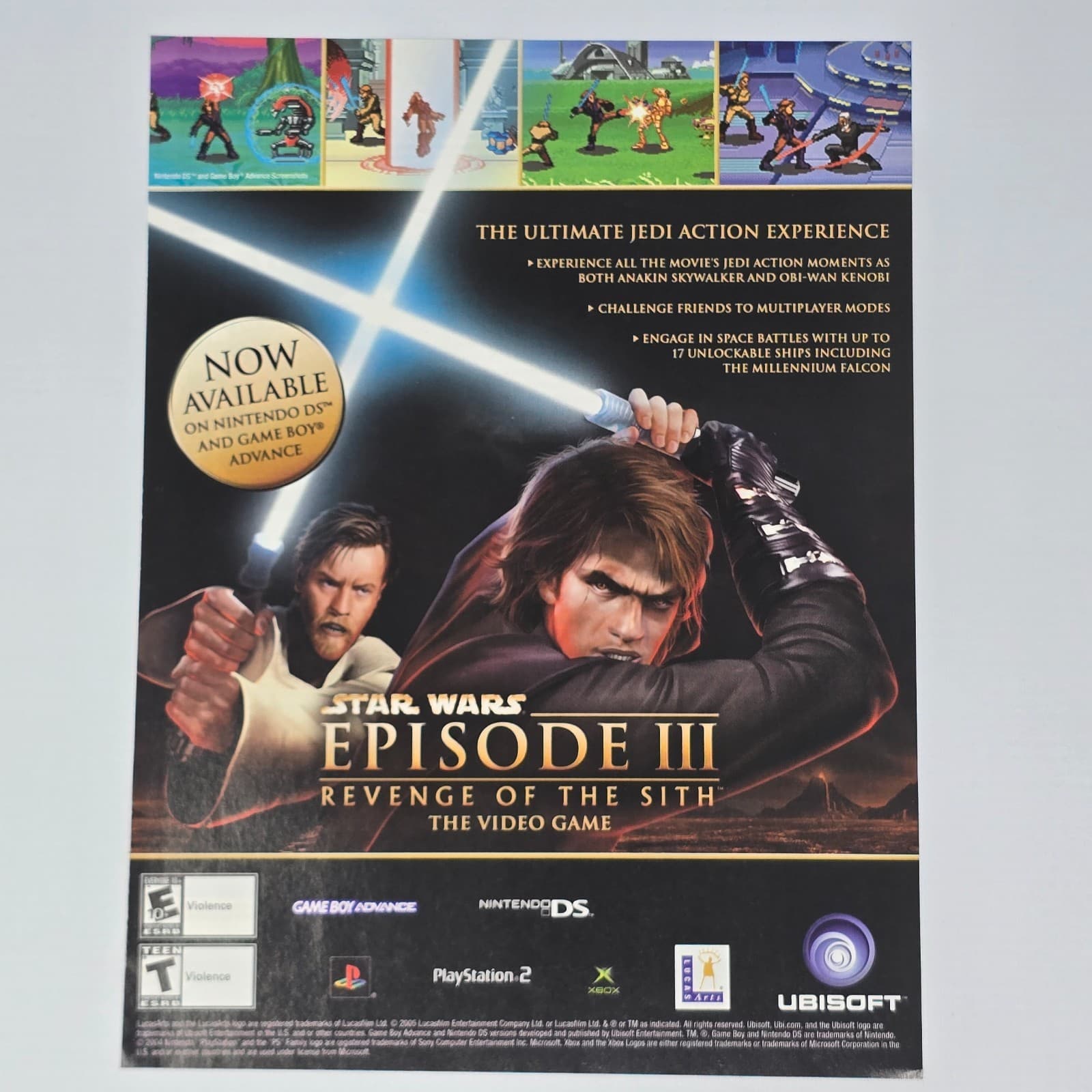 Star Wars Episode III Revenge of the Sith PS2 Xbox Print Ad/Poster Promo Art